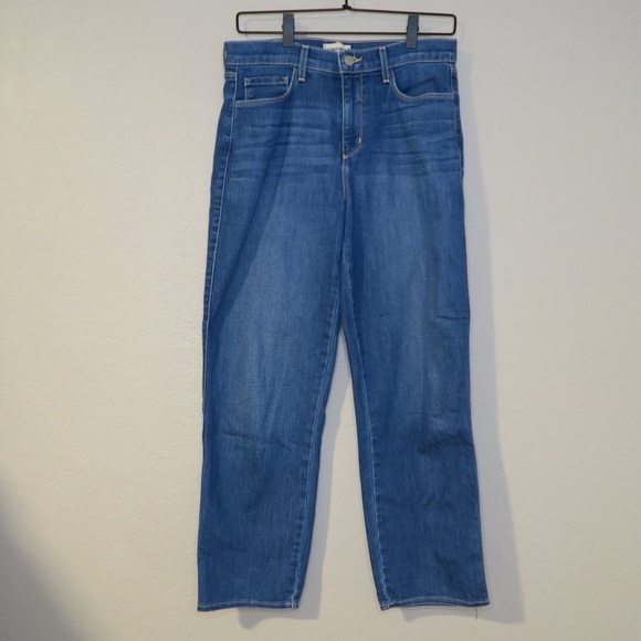 L’Agence Alexia High Rise Crop Cigarette Jeans Byers Straight Leg Casual 28 - Picture 2 of 9